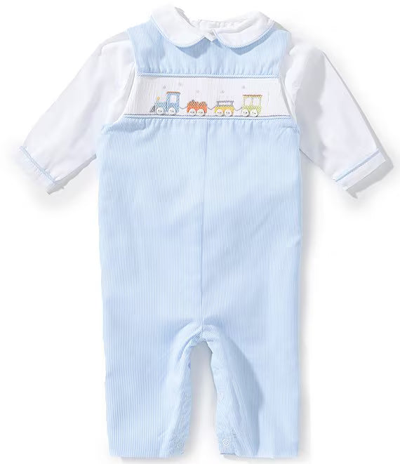 Train Button Romper