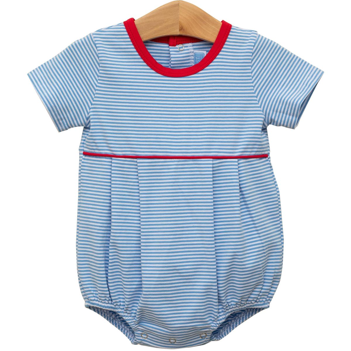 Bentley Bubble - Cornflower Stripe/Red