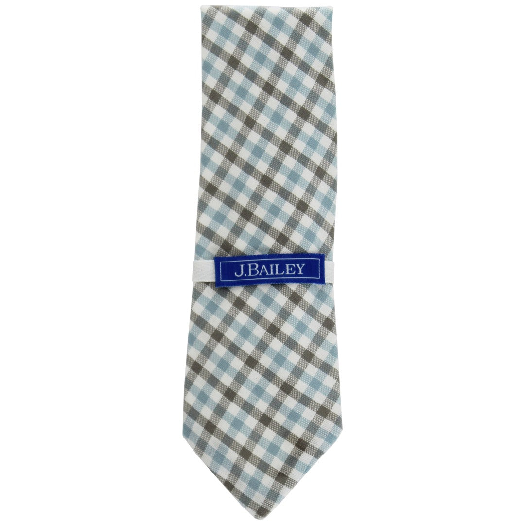 Long Tie - Pigeon Plaid
