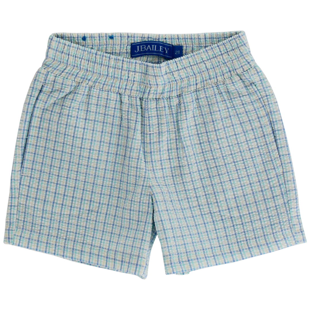 Pull On Short, Laurel Seersucker