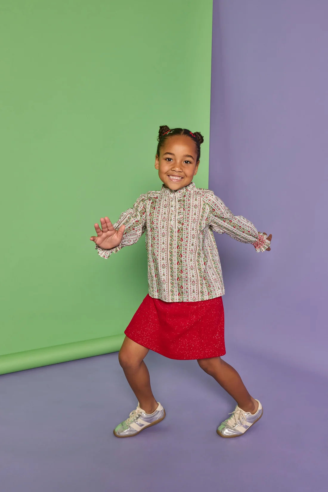 Patch Pocket Skort- Crimson