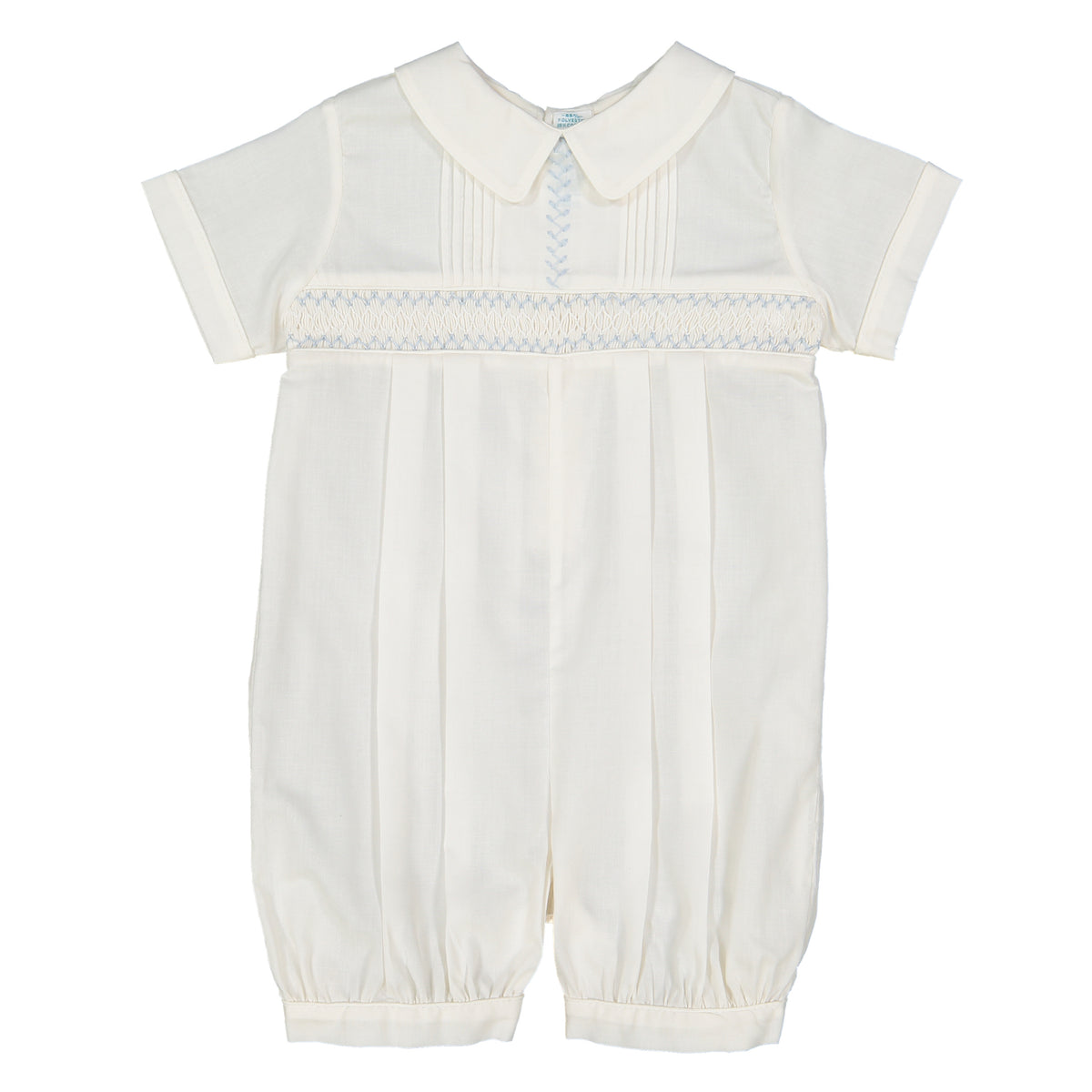 Vintage Romper- Ivory with Powder Blue