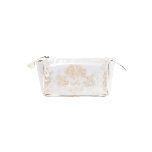 Peony Small Make- Up Bag: IVORY