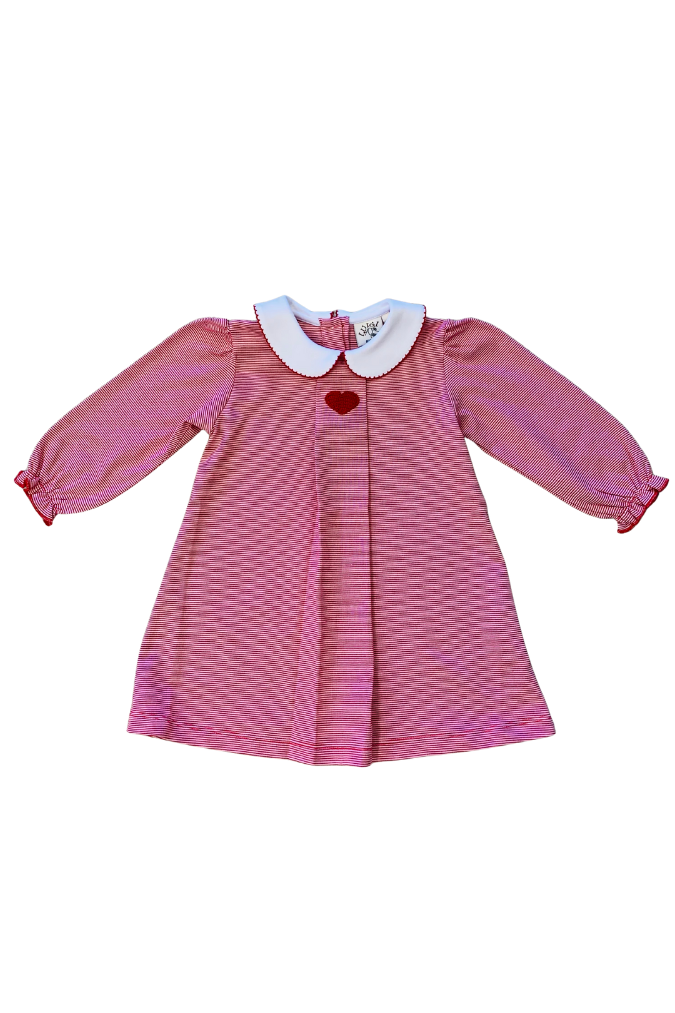 Crochet Heart Long Sleeve Dress