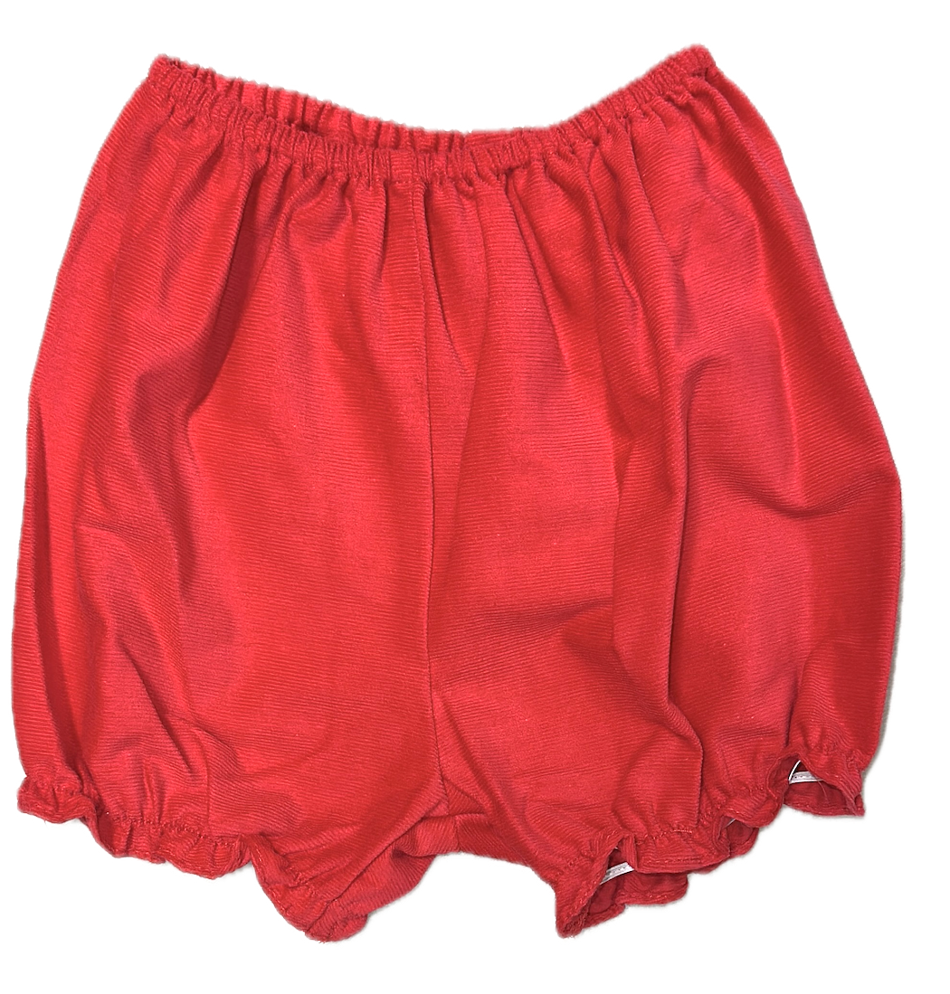 Red Corduroy Smocked Bishop Christmas Classic