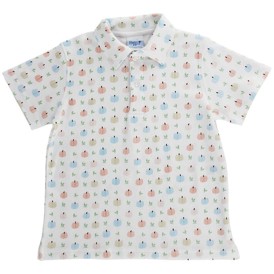 Pumpkin Print Polo
