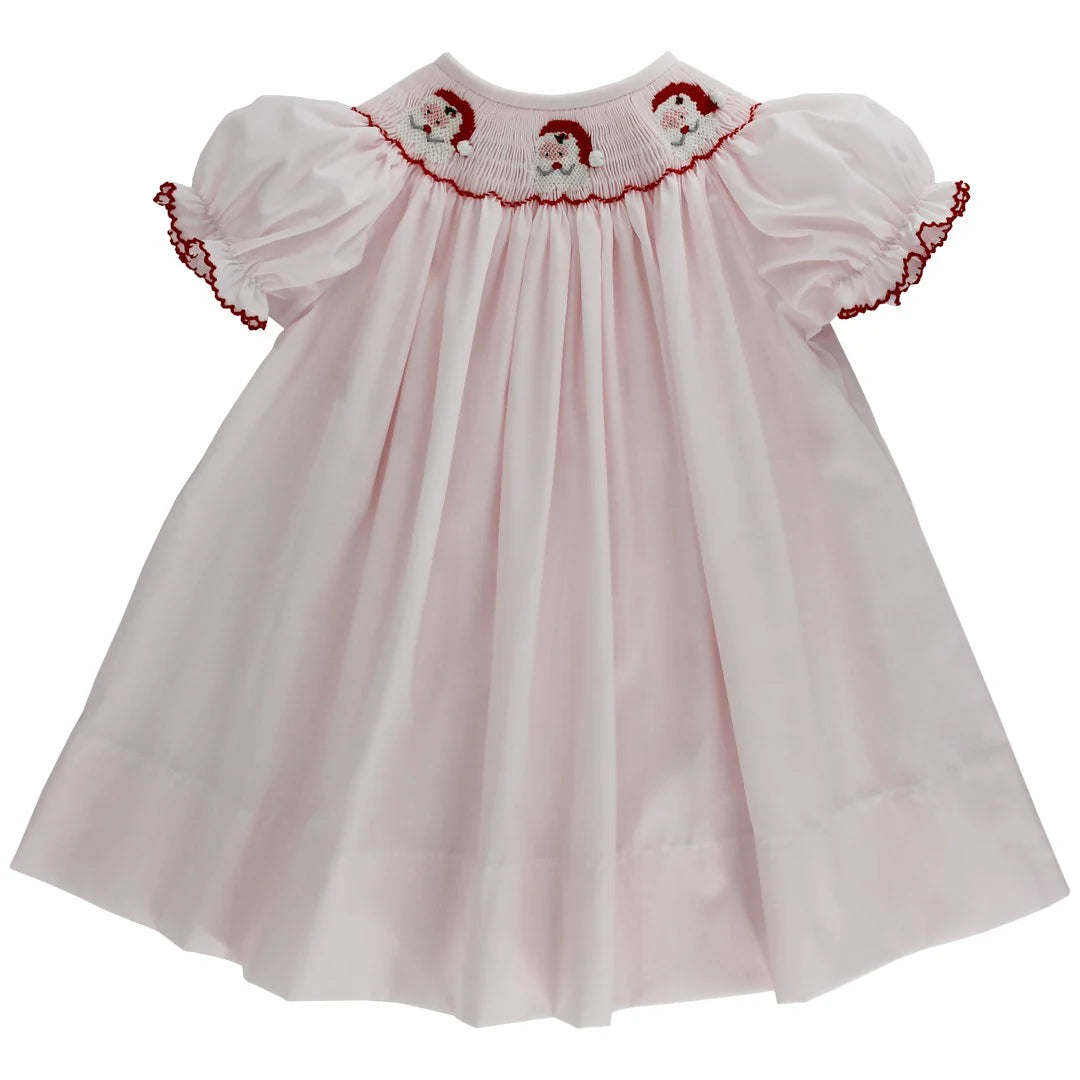 Smocked Santa Bishop, Pink