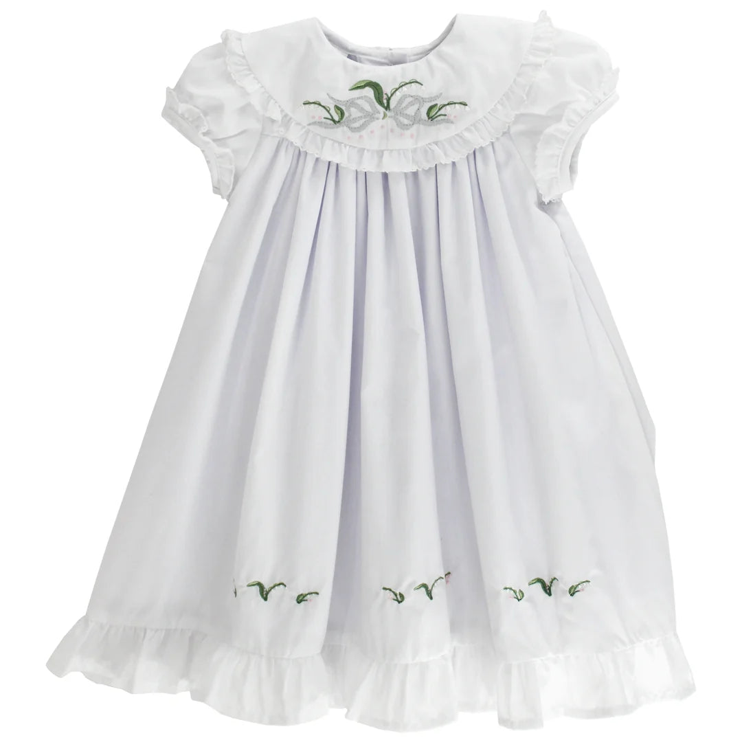 Lily of the Valley Dress - White