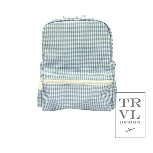 Mini Backpack-Gingham Mist