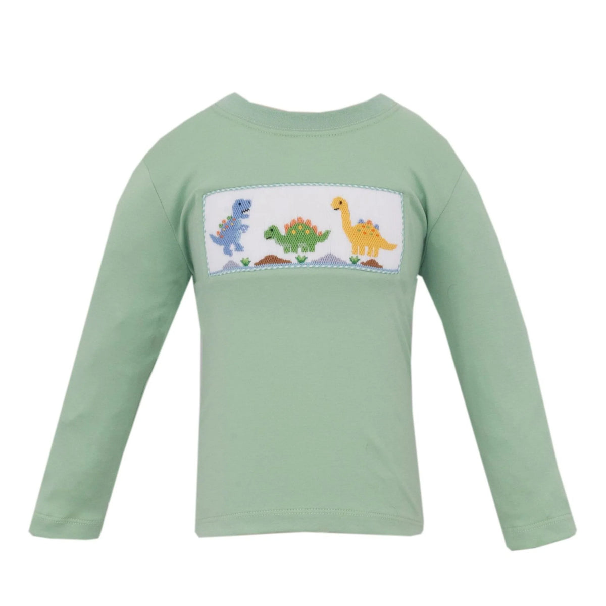 Dinos- Light Green T-shirt, Long Sleeves