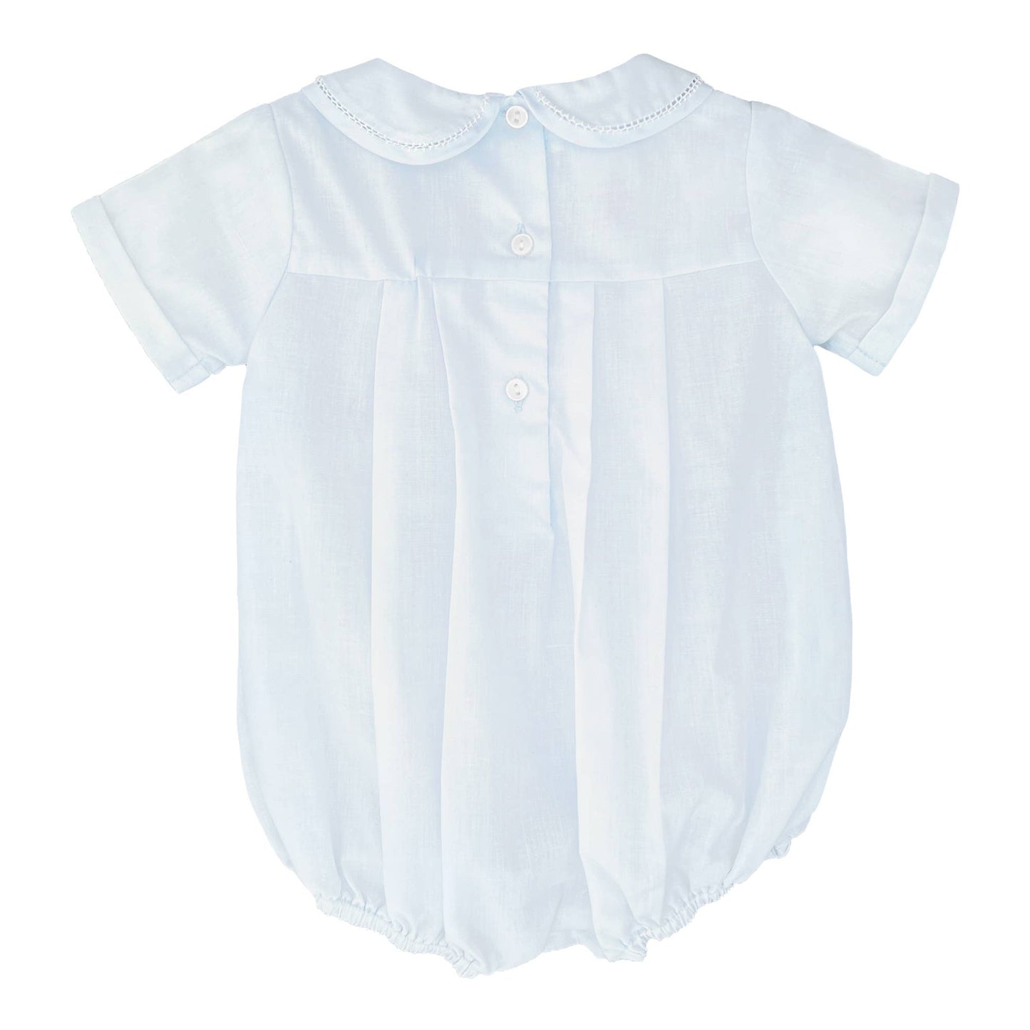 Romper with Hand Feather Stitching: Preemie