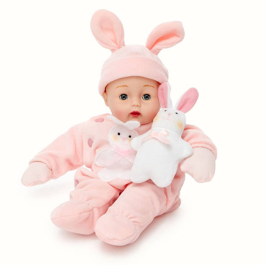 Pink Bunny Huggums 12" Doll