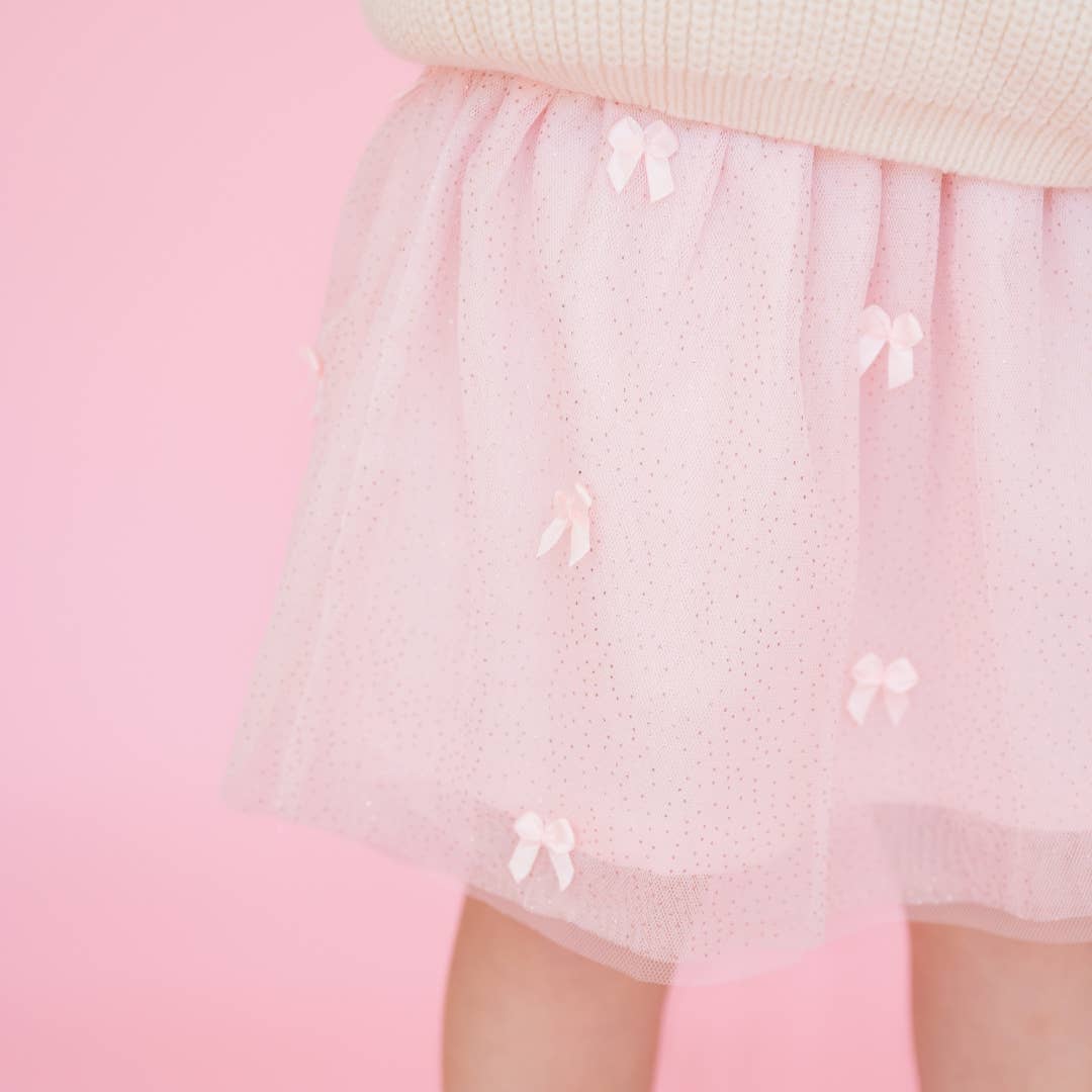Blush Bows Tutu - Dress Up Skirt - Kids Clothing: 4-6Y