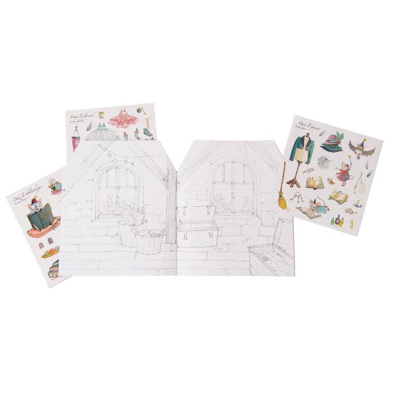 Coloring Book and Stickers - Once upon a Time