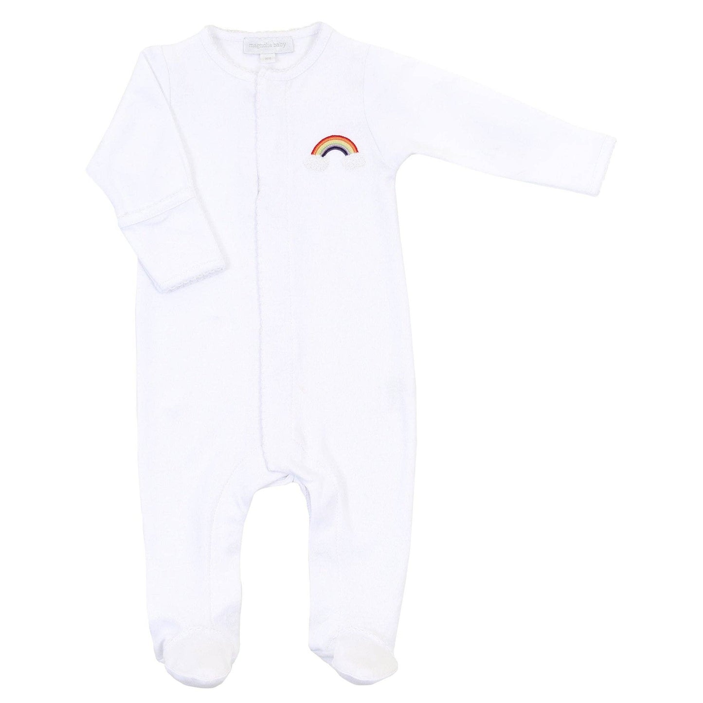 Our Rainbow Baby Footie: White