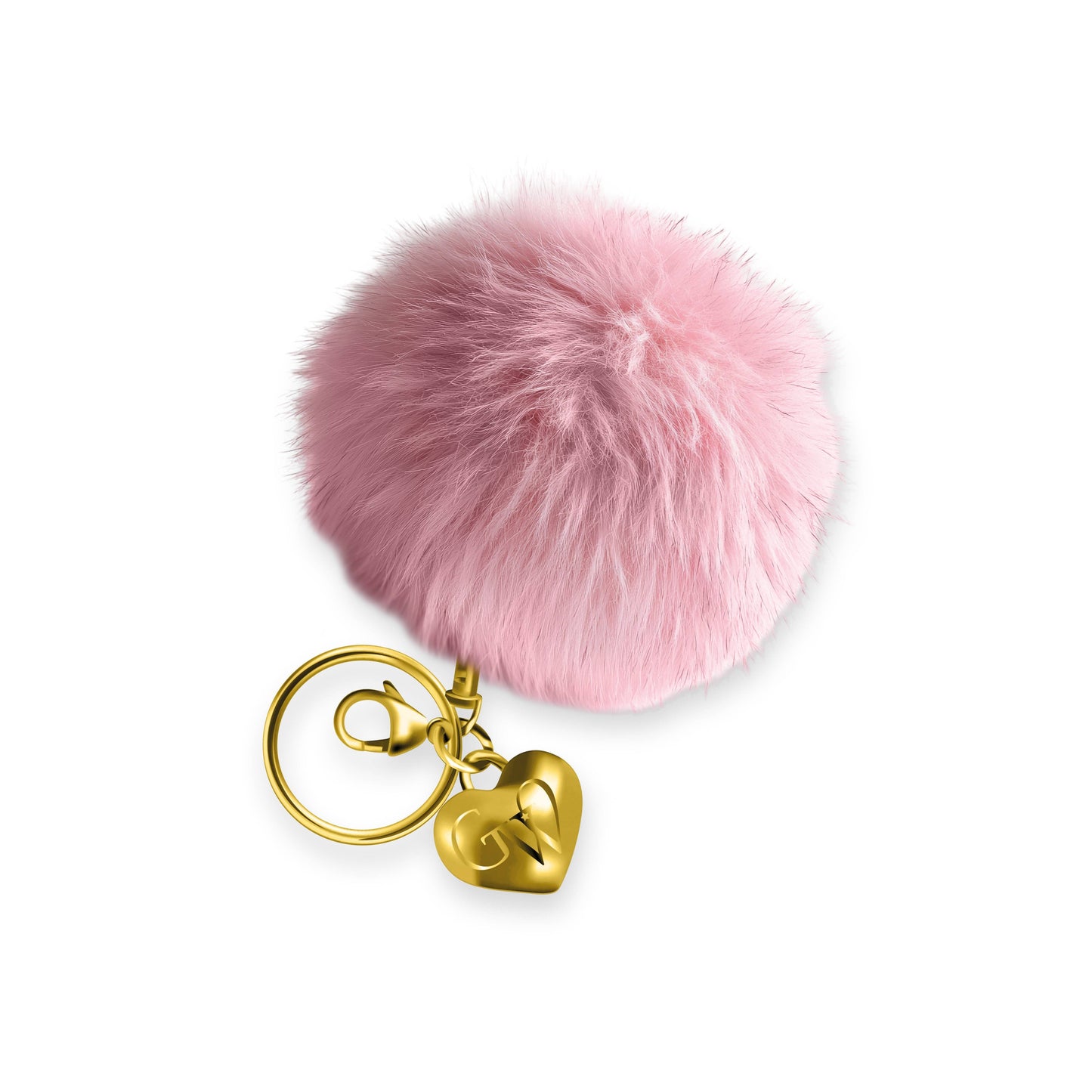 Summer Strawberry Heart of Gold Charm & Poof