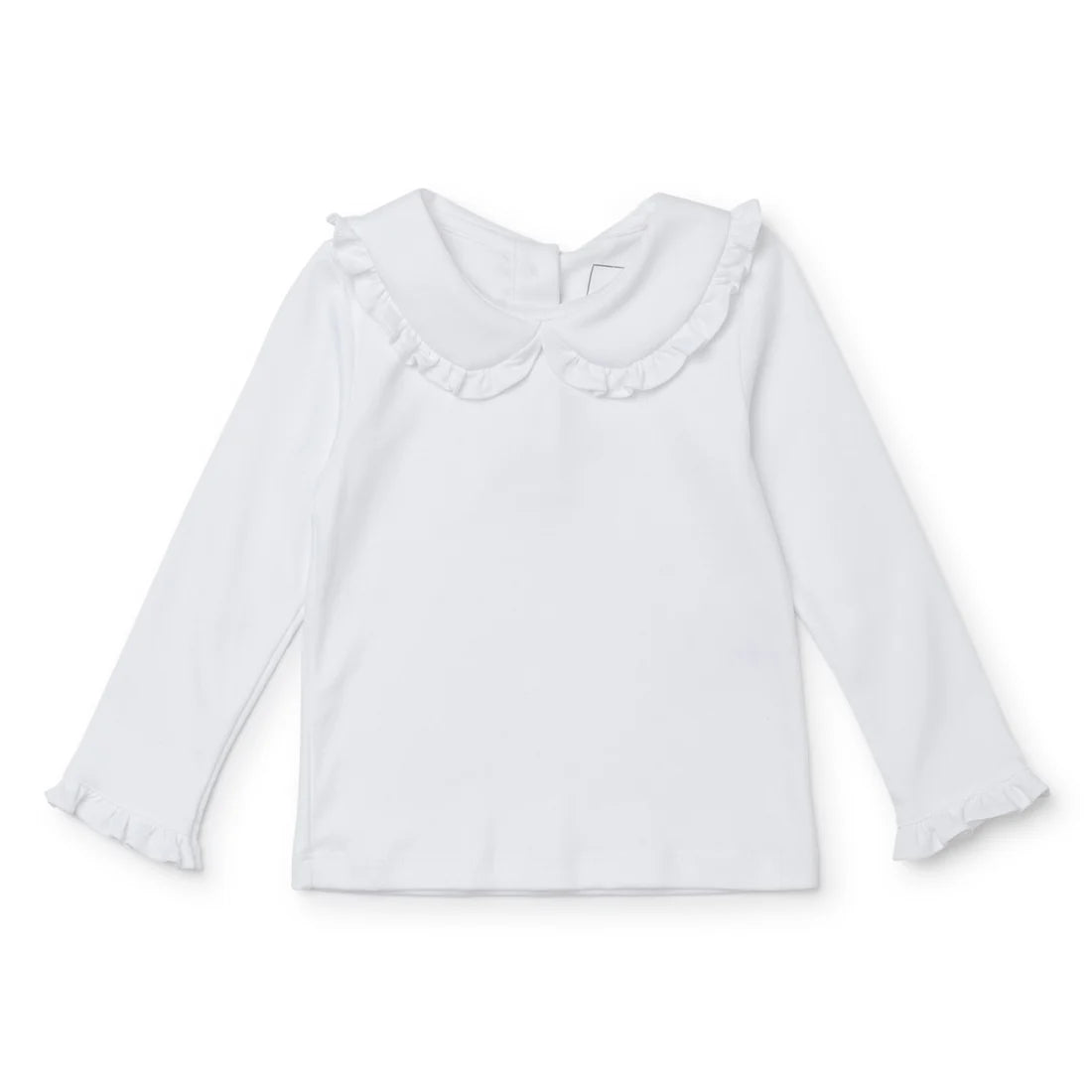 Allison Girls' Pima Cotton White Shirt