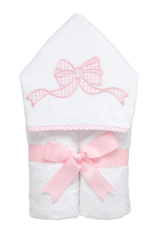 Applique Everykid Towel - Pink Bow