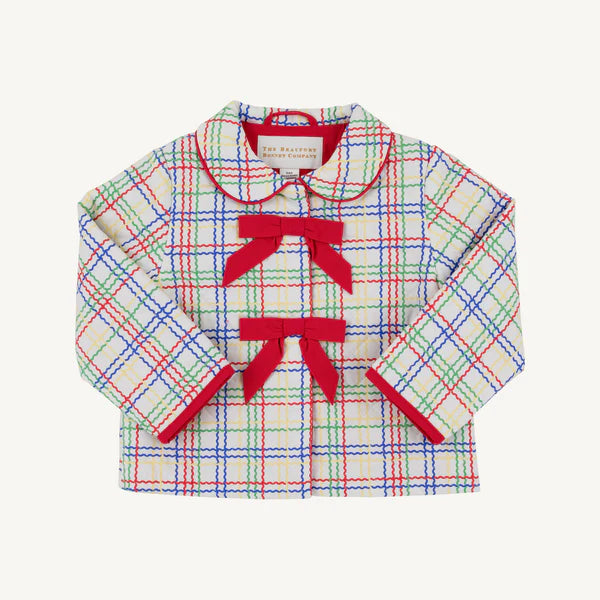 Julie Anne Jacket Wellington Windowpane/Richmond Red