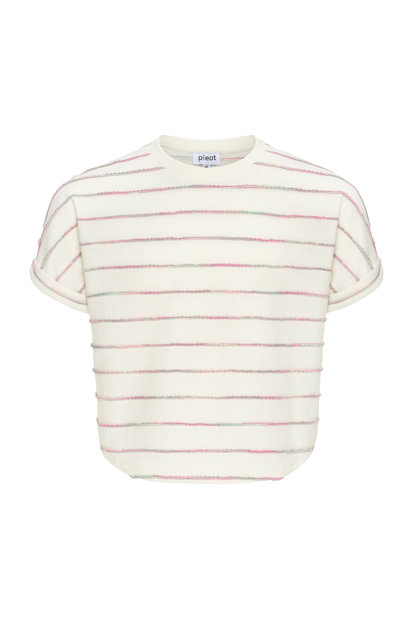 Fran Top, Green/Pink Stripe