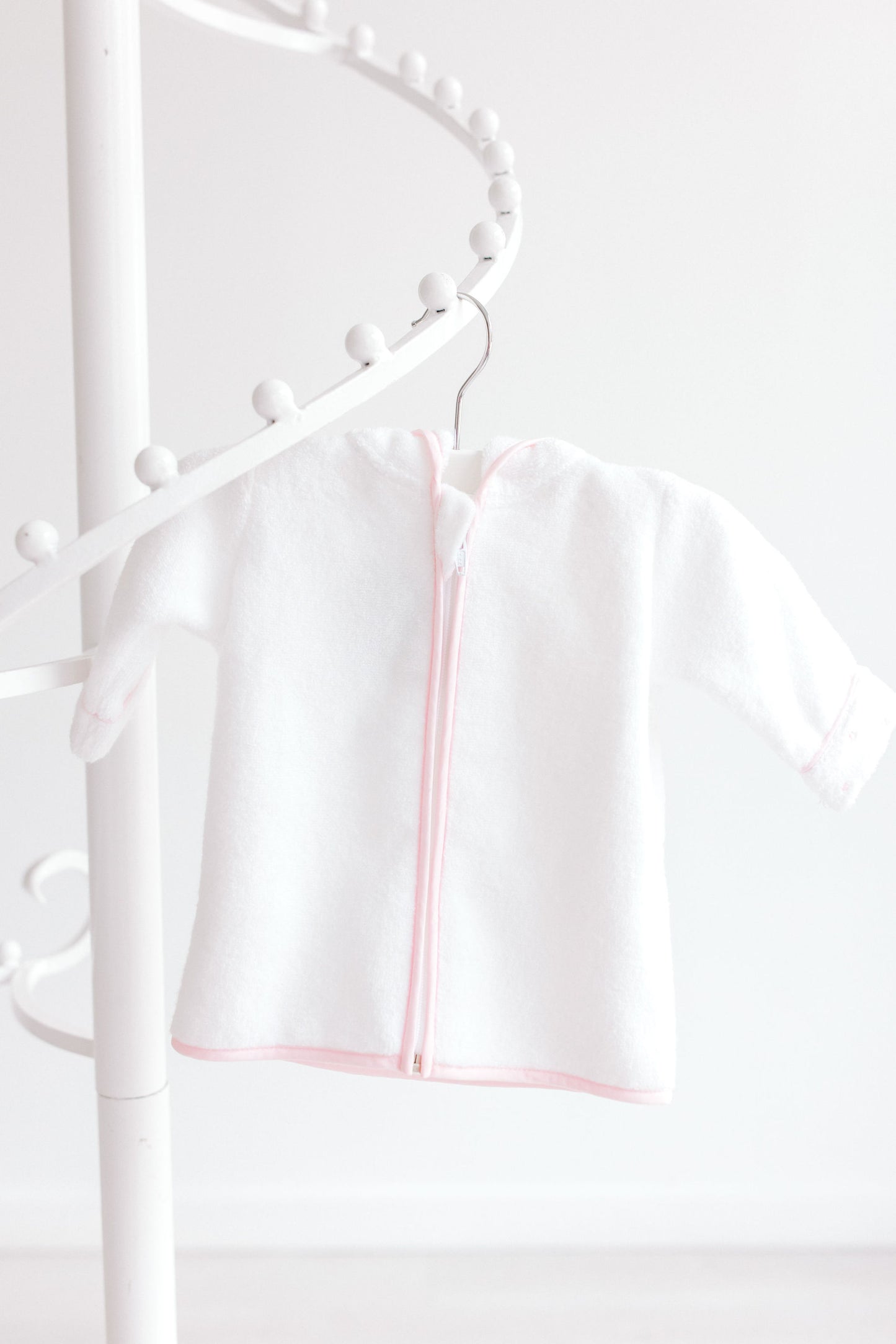 Baby Bathrobe - Pink Dots