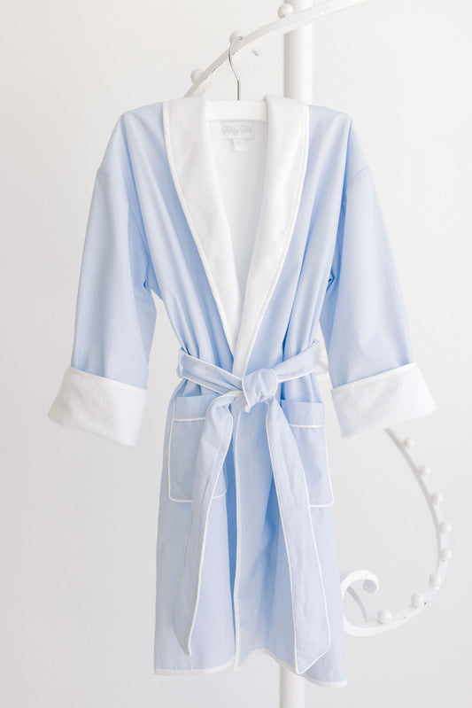 Bathrobe - Blue Stripe