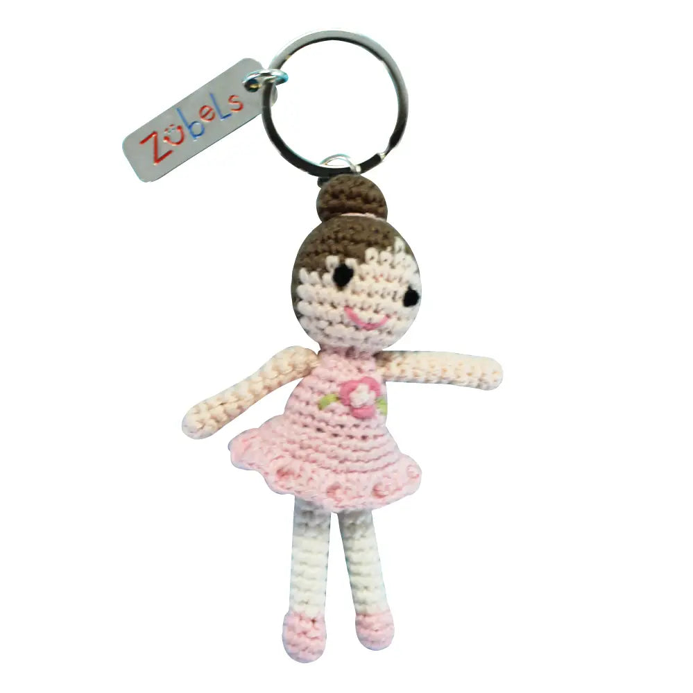 Ballerina Crochet Key Chain