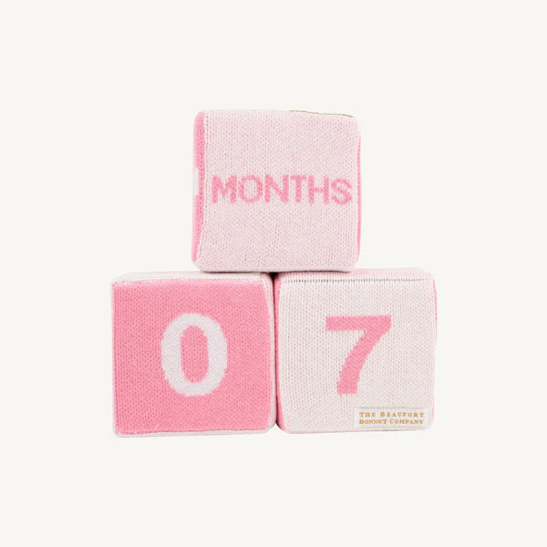 Pink Milestone Blocks