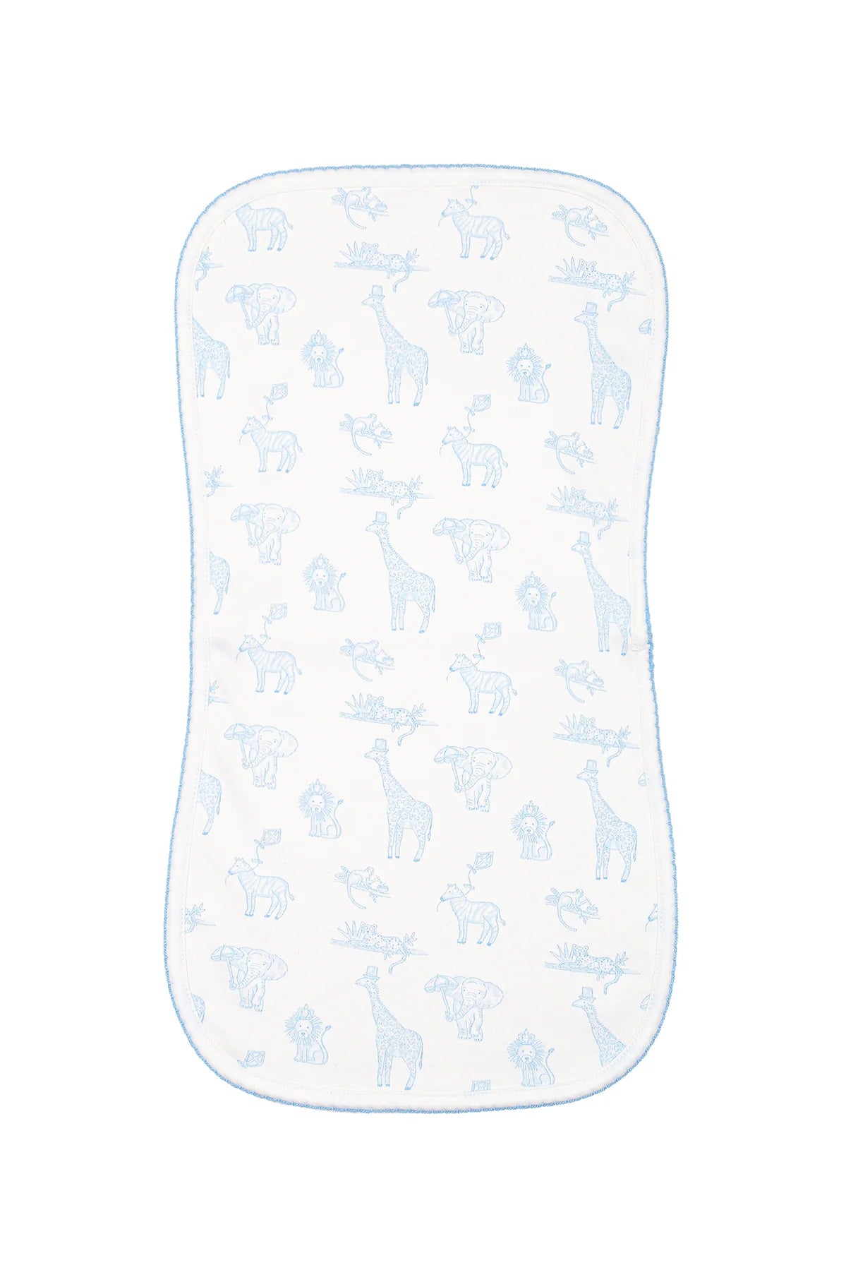 Blue Safari Burp Cloth