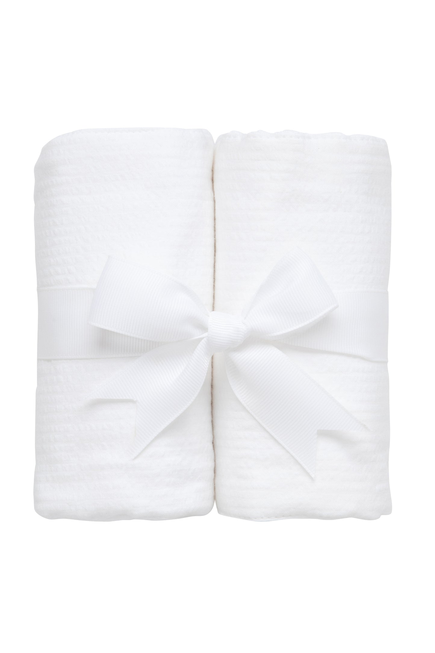 Burp Set - White Seersucker, 2
