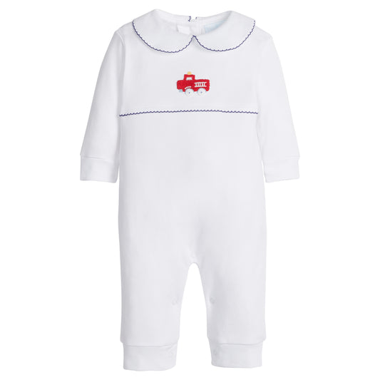 Crochet Playsuit - Fire Truck