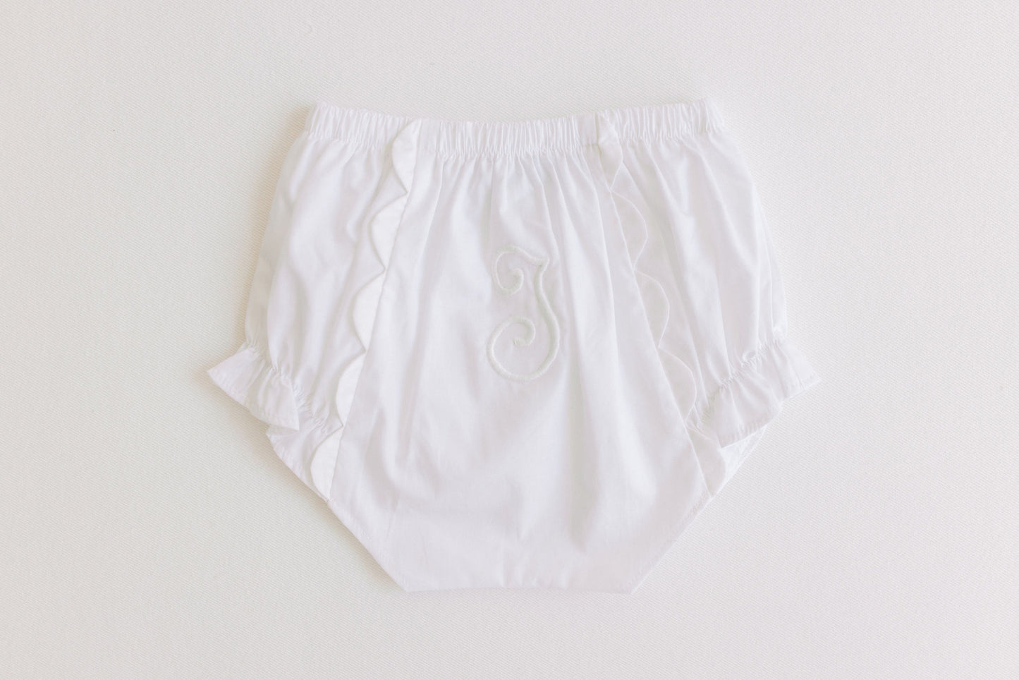 Diaper Cover - White Scallops