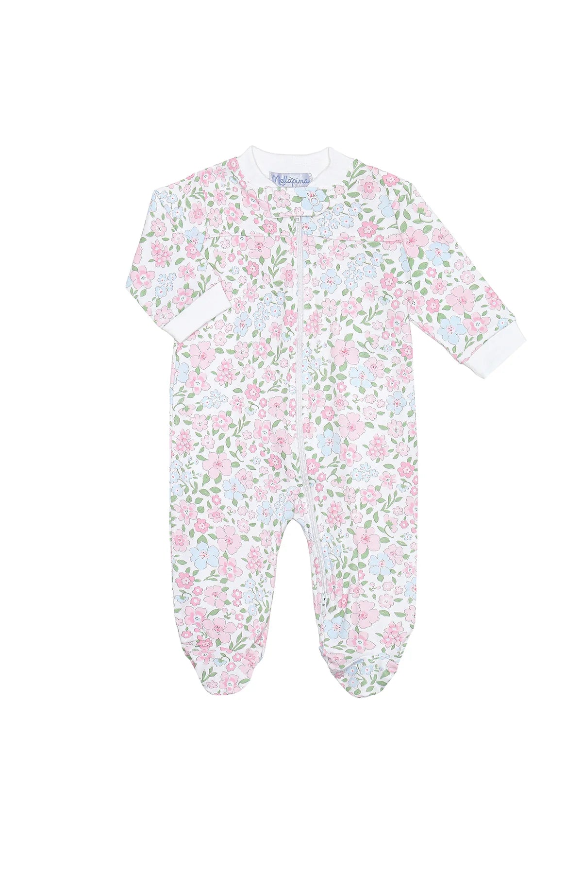 English Garden Zipper Footie