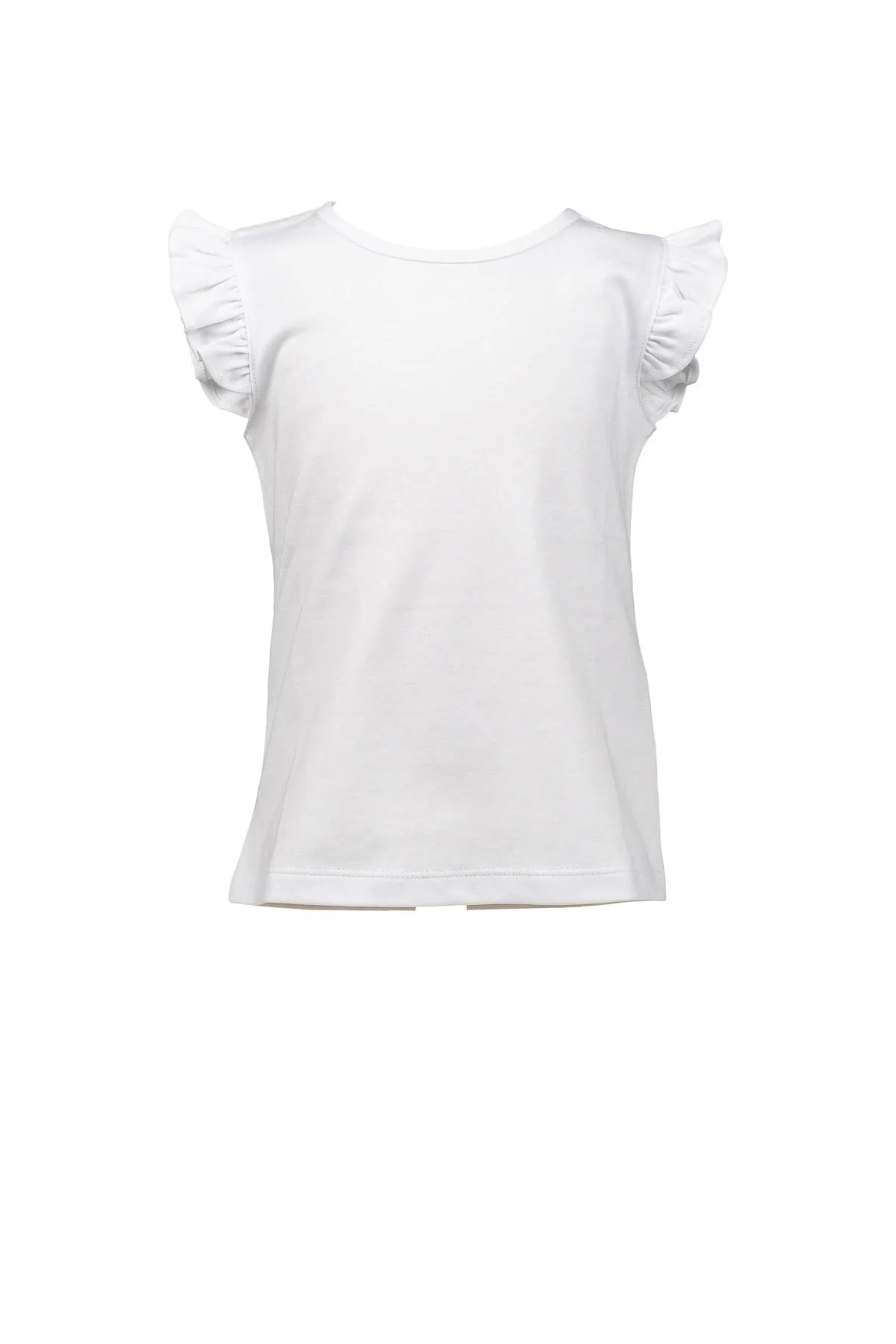 Flutter Sleeve Shirt - White