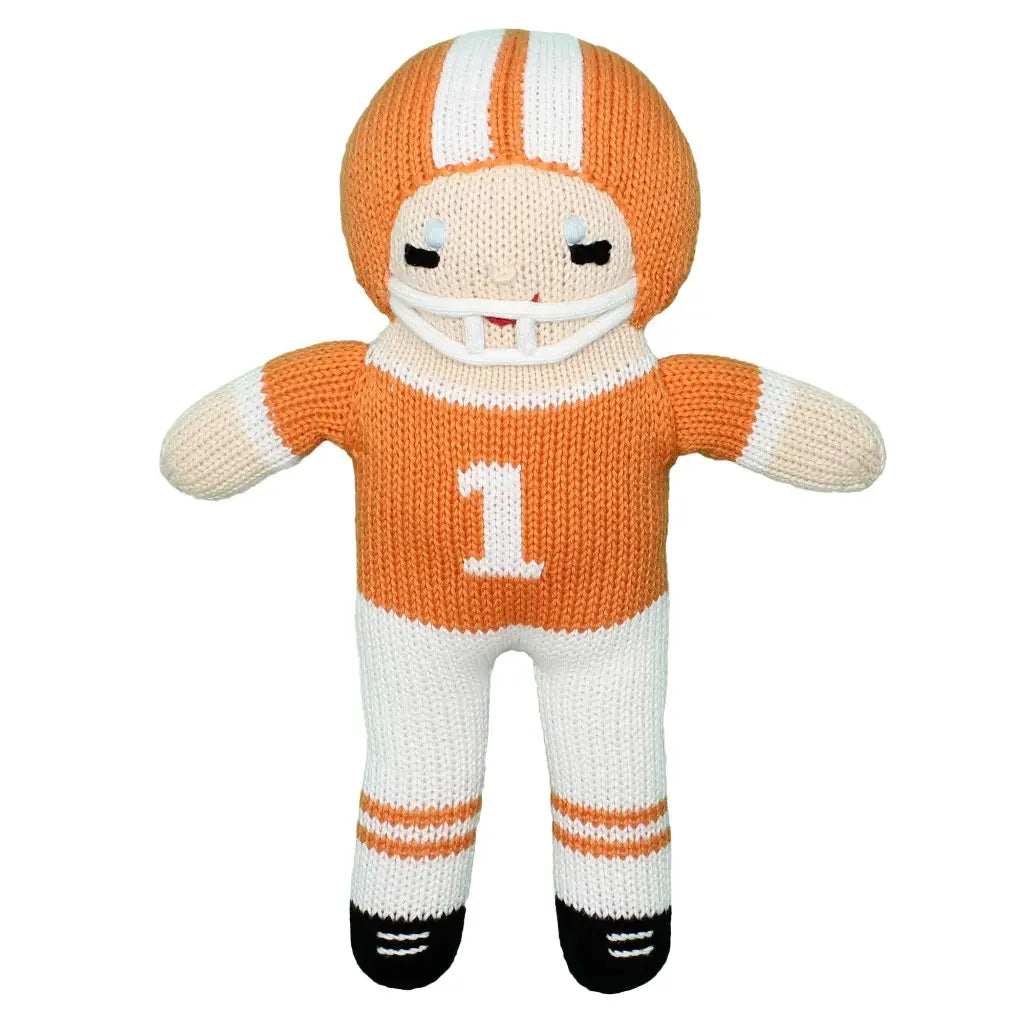 Football Player Knit Dolls, 7" Rattle, Clemson