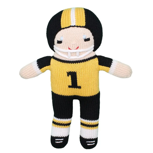 Football Player Knit Dolls, 7" Rattle, Wofford