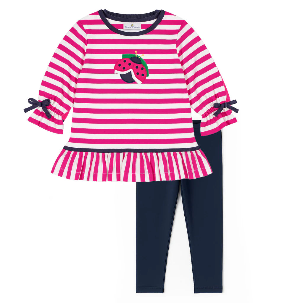 Knit Set with Ladybug