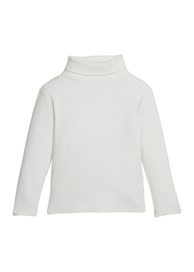 Ribbed Turtleneck- Ivory