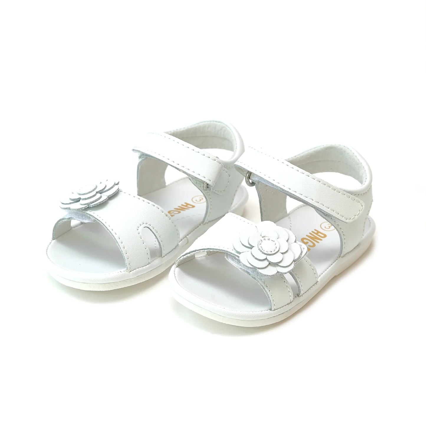 Mila Flower Sandal - White
