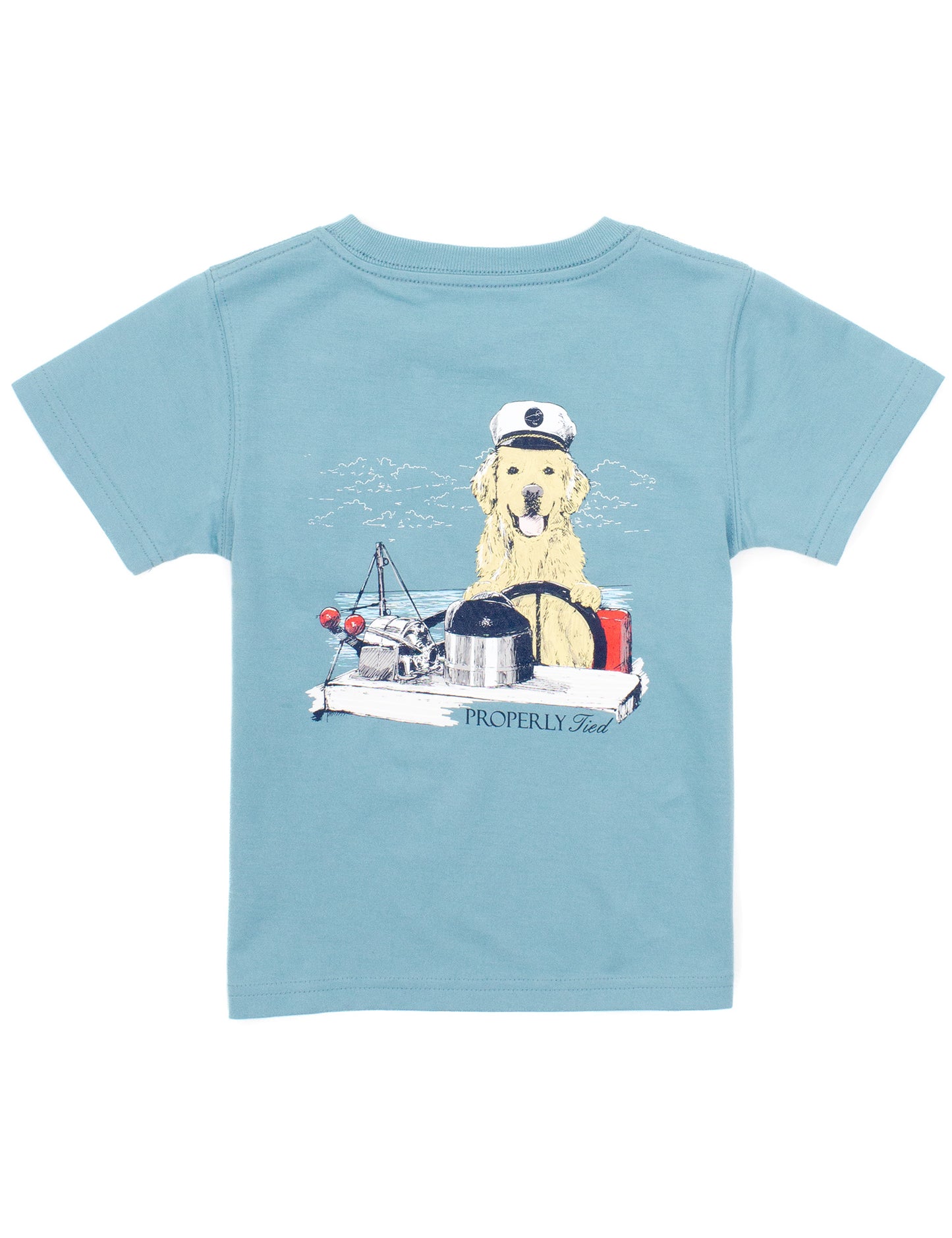 Golden Captain Short Sleeve, Coastal Sky