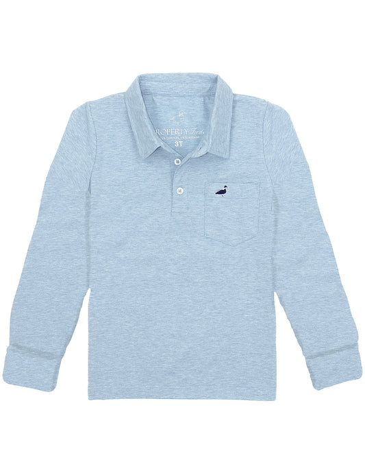 Boys Harrison Pocket Polo - Long Sleeve