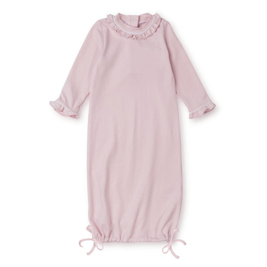 Georgia Daygown - Light Pink with White