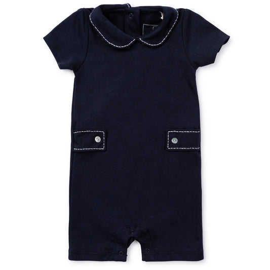 Henry Pima Cotton Shortall - Navy
