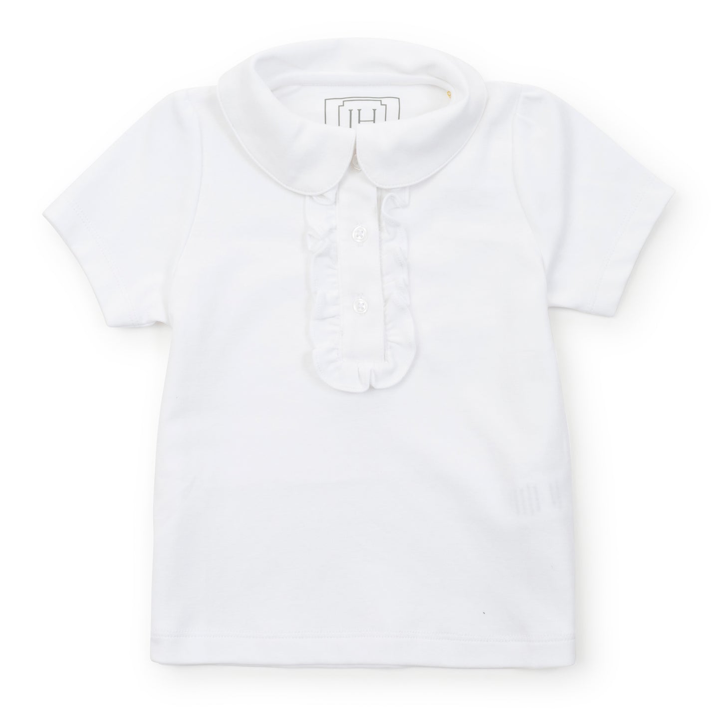 Jane Short Sleeve Polo Shirt - White