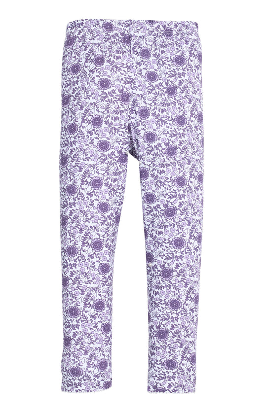Leggings - Lavender Vine Floral