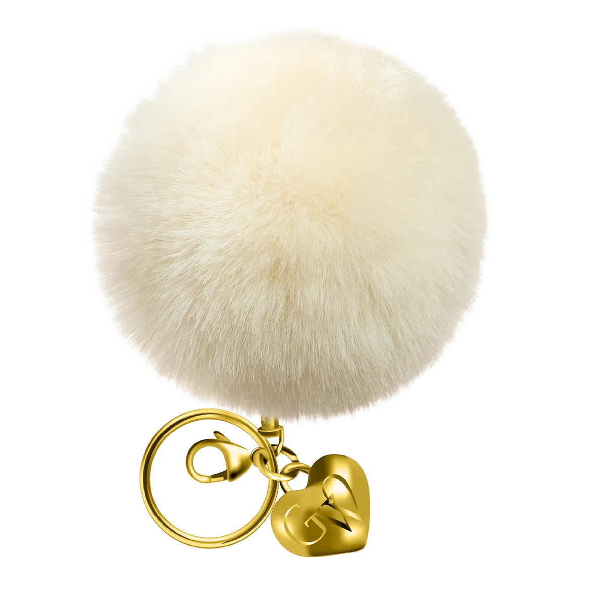 Toasted Marshmallow Heart of Gold Charm & Poof