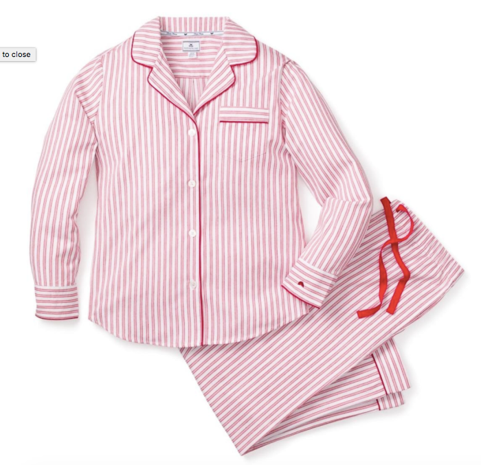 Men's Antique Red Ticking Pajamas