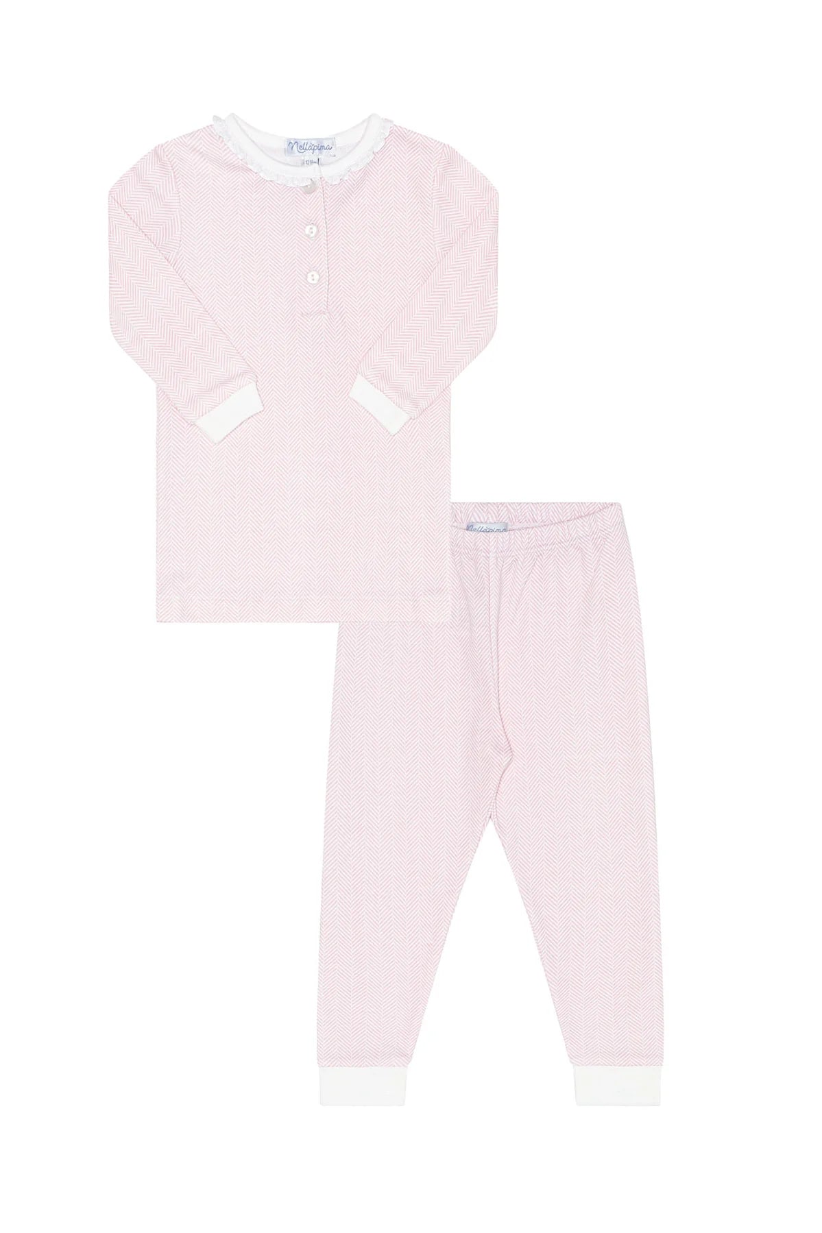 Pink Herringbone Pajamas
