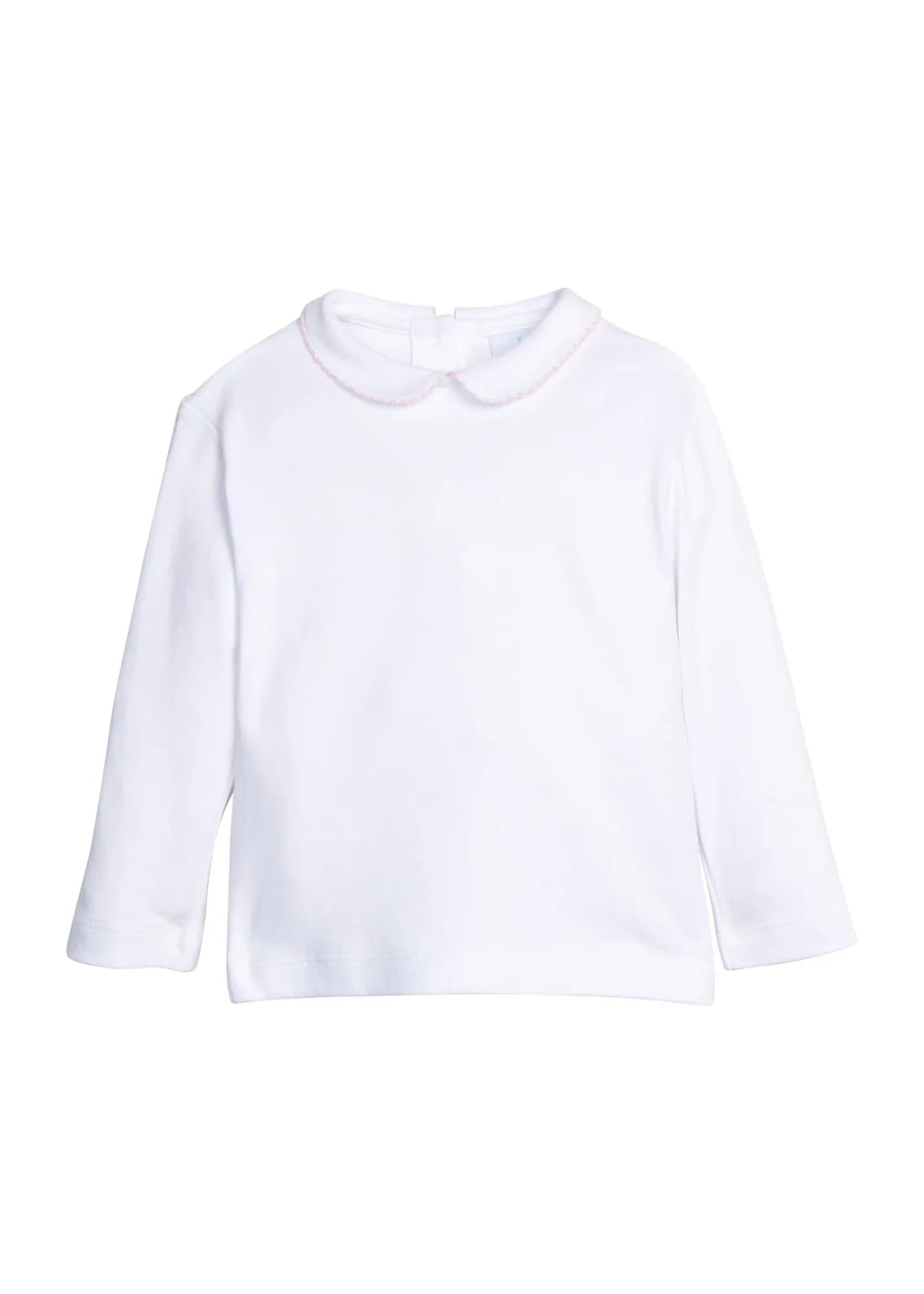 Peter Pan Picot Shirt- Light Pink