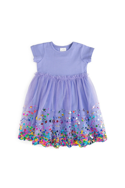 Lavender Confetti Tutu Dress